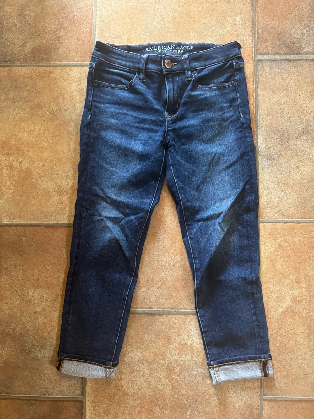 American Eagle Outfitters Navy Blue Stretch Jeans